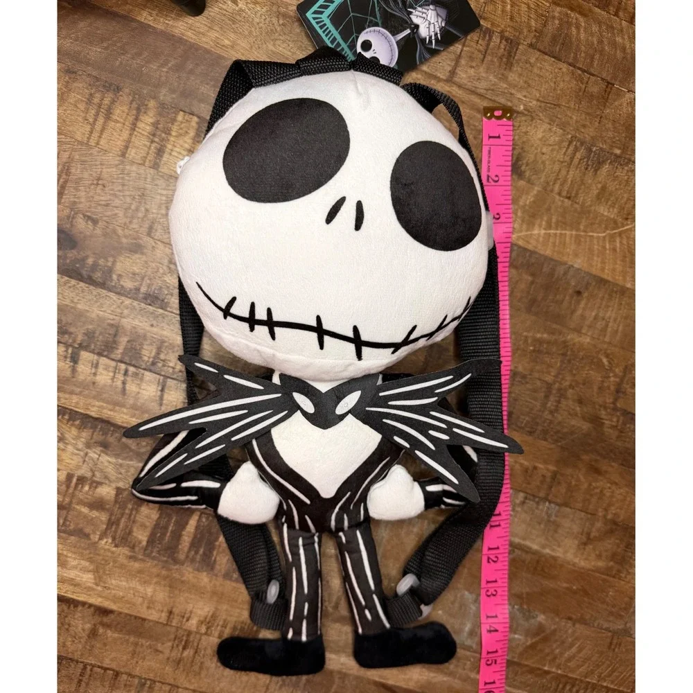 Disney Jack Skellington Plush Backpack Nightmare Before Christmas 15 Inch NWT - Picture 3 of 6